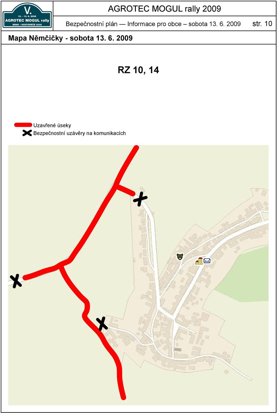 10 Mapa Němčičky - sobota 13. 6.