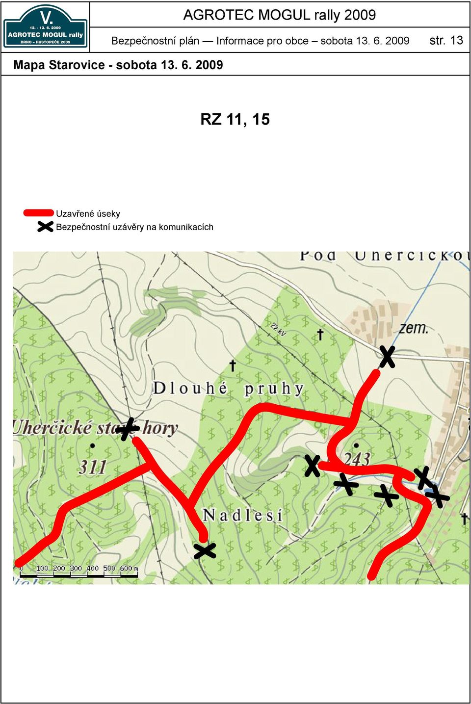 13 Mapa Starovice - sobota 13. 6.