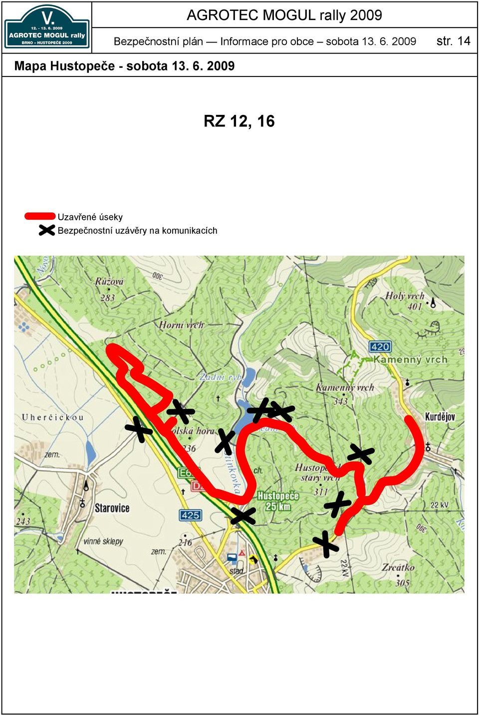 14 Mapa Hustopeče - sobota 13. 6.