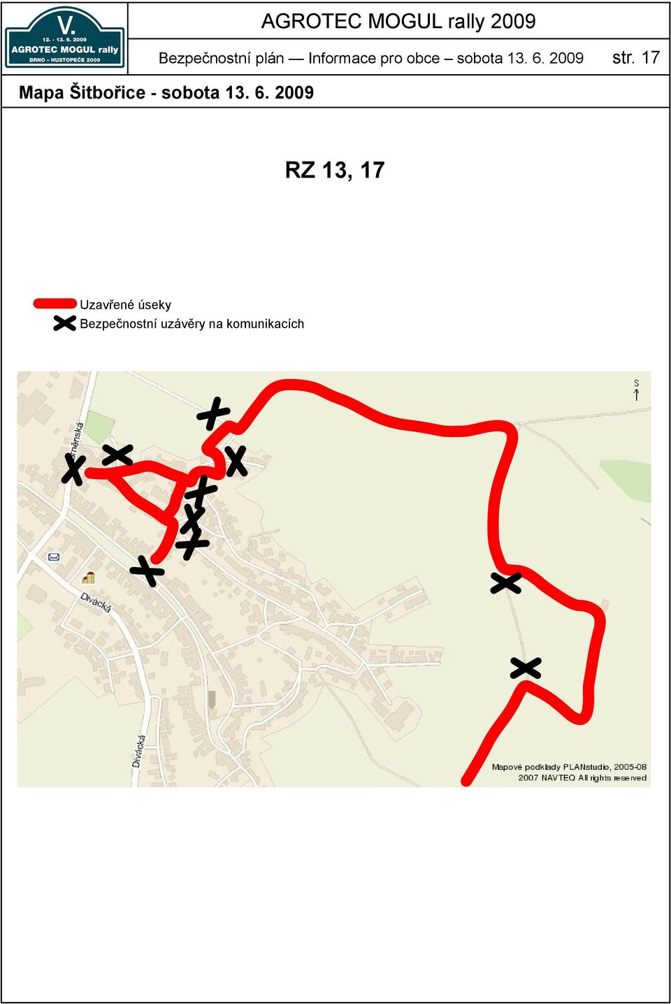 17 Mapa Šitbořice - sobota 13. 6.