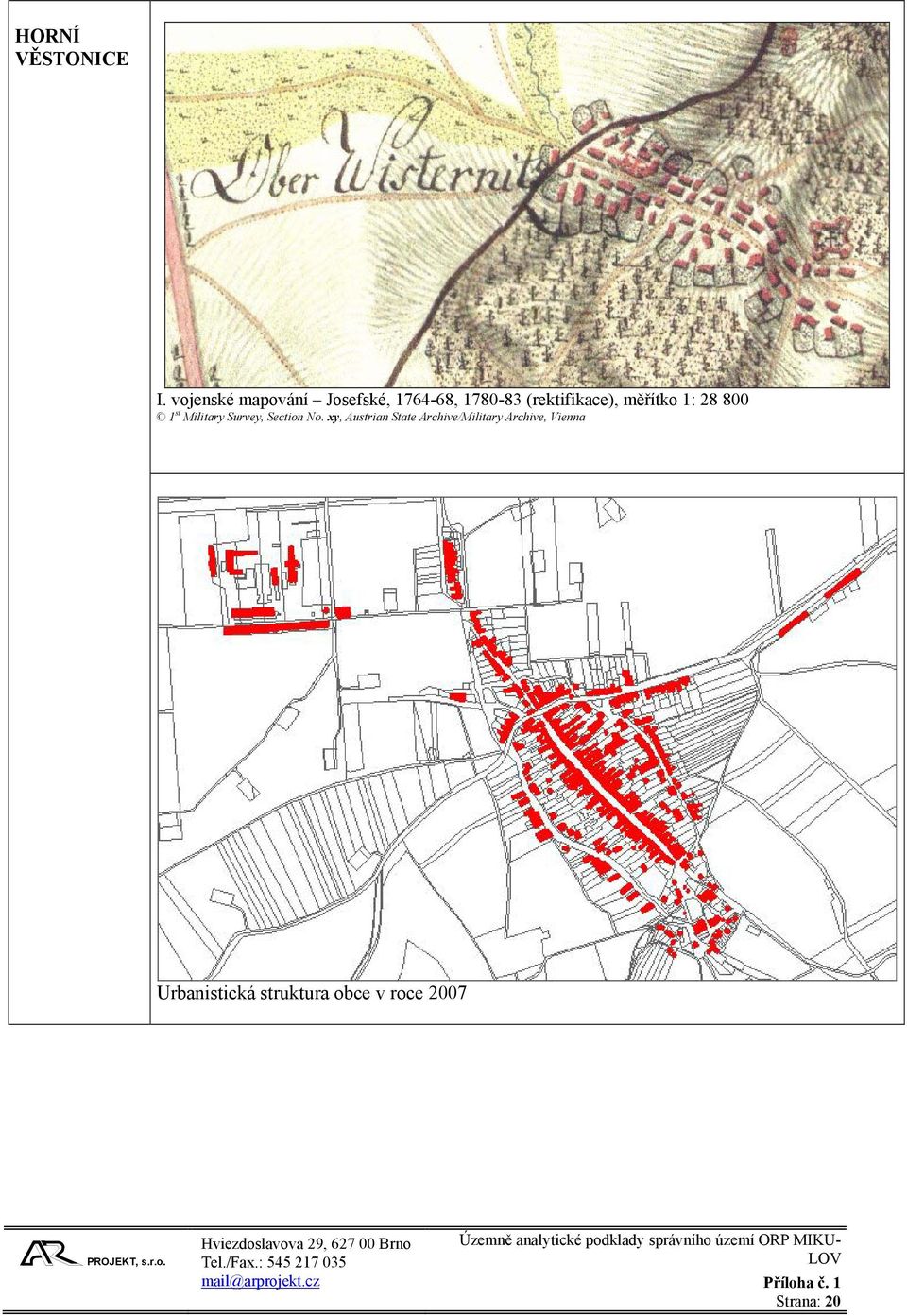 (rektifikace), měřítko 1: 28 800 1 st Military Survey,