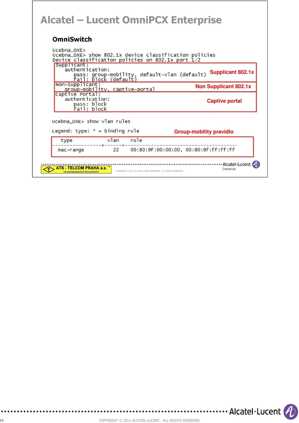 1x Captive portal Group-mobility