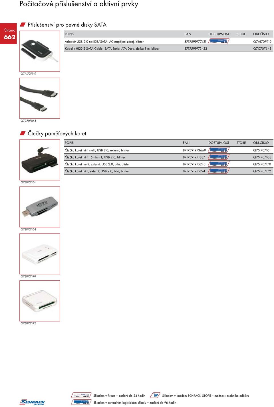 Q7C707643 Q7AI707919 Q7C707643 w Čtečky paměťových karet Čtečka karet mini multi, USB 2.