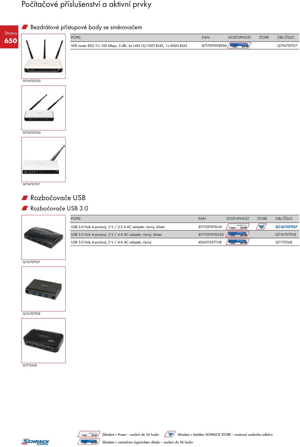 Rozbočovače USB w Rozbočovače USB 3.0 USB 3.0 Hub 4-portový, 5 V / 3.