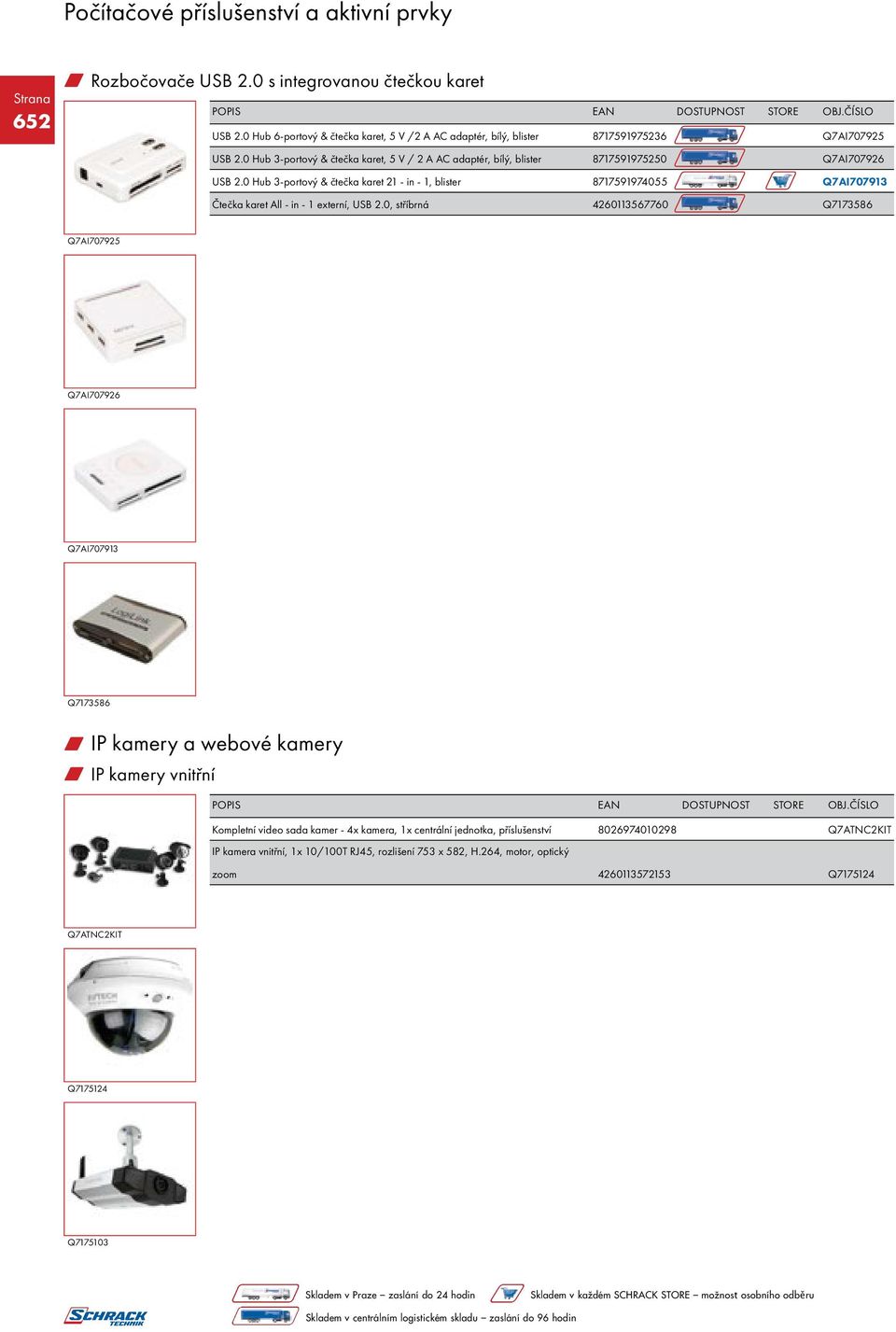 0 Hub 3-portový & čtečka karet 21 - in - 1, blister 8717591974055 Q7AI707913 Čtečka karet All - in - 1 externí, USB 2.