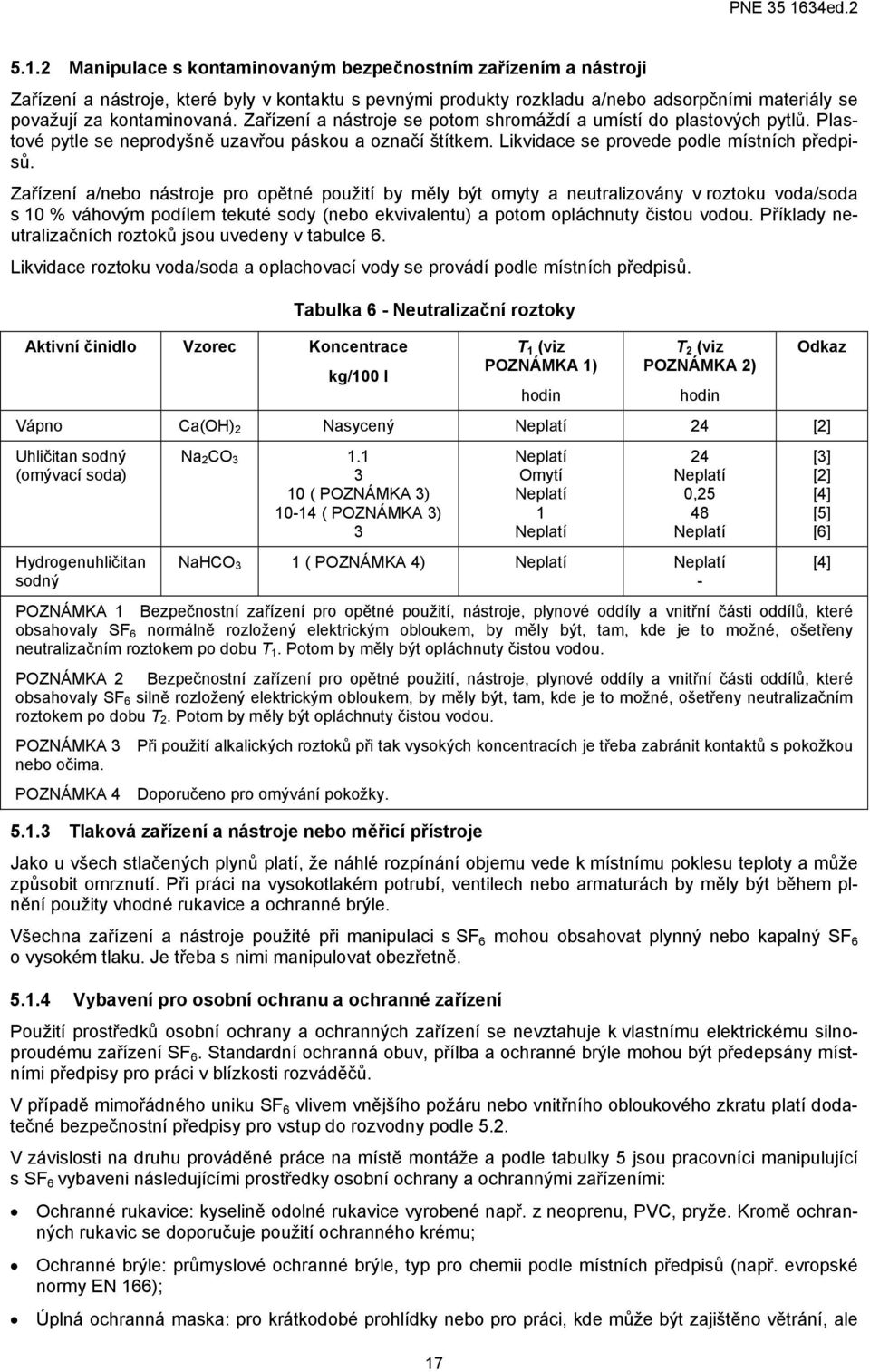 Zařízení a/nebo nástroje pro opětné použití by měly být omyty a neutralizovány v roztoku voda/soda s 10 % váhovým podílem tekuté sody (nebo ekvivalentu) a potom opláchnuty čistou vodou.