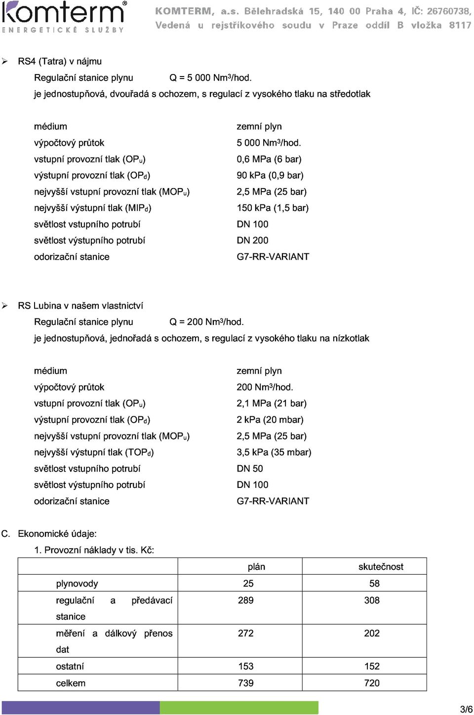 výstupní provozní provozní tlak (OPd) tlak (MOPu) 2,5 90 kpa MPa (0,9 (25 (6 nejvyšší tlak (MIPd) 150 kpa (1,5 světlost vstupního výstupního potrubí DN 200 100 bar) odorizační stanice G7RRVARIANT RS