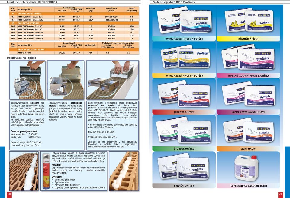 3 KMB TRATIVODKA 100/290 16,00 19,40 2,2 100/290 231 10.5 KMB TRATIVODKA 160/290 37,90 45,90 4,22 160/333 105 10.