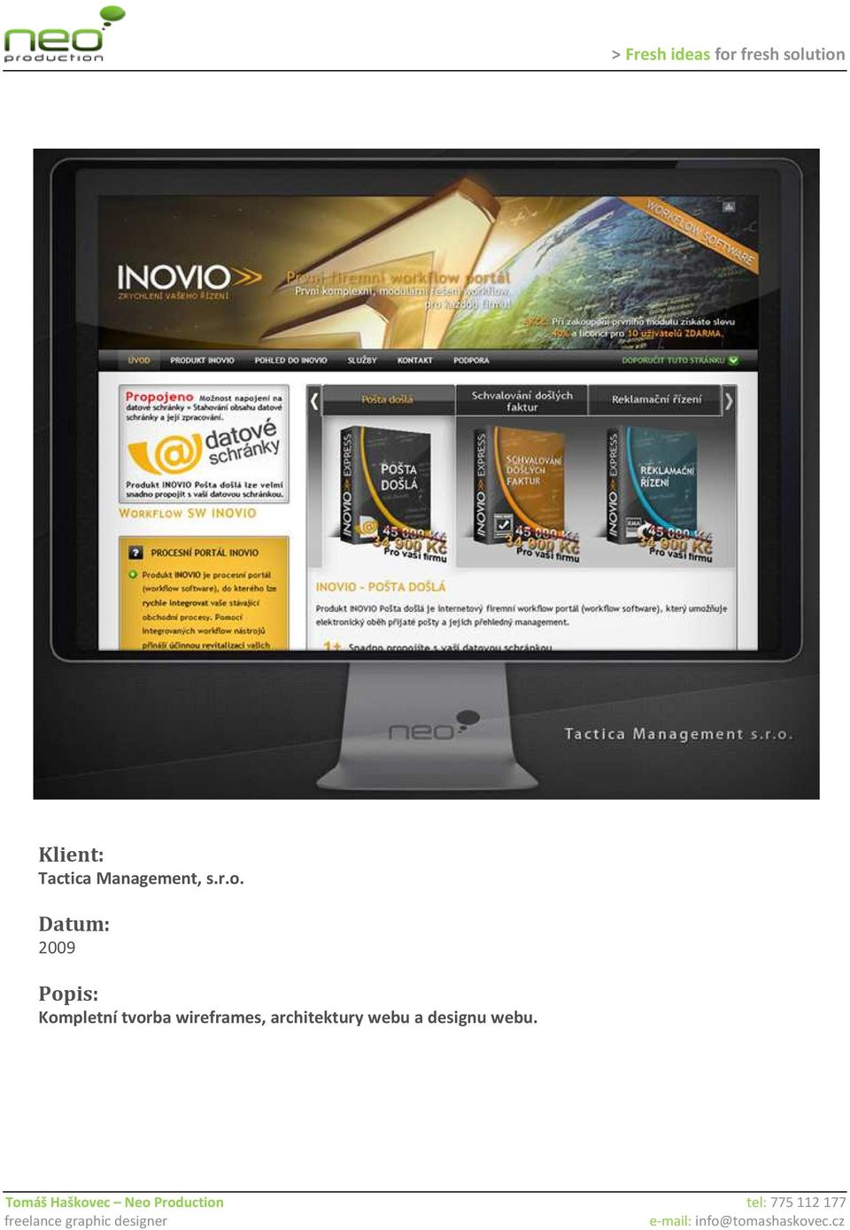 tvorba wireframes,