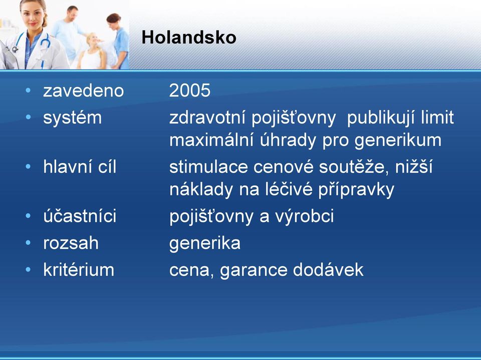 úhrady pro generikum stimulace cenové soutěže, nižší náklady