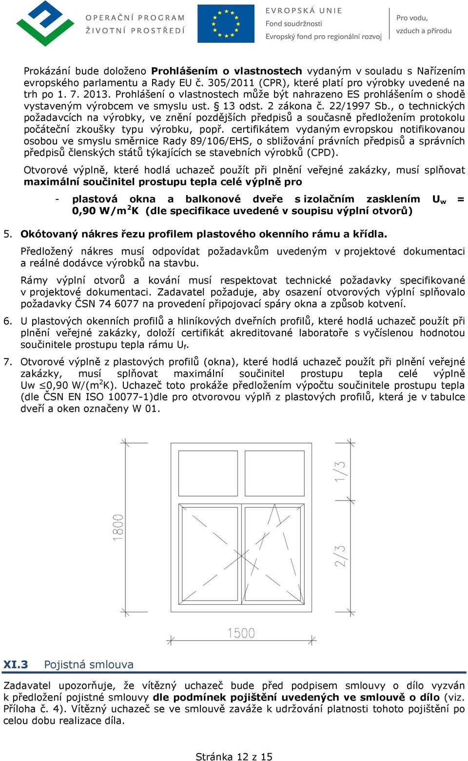 , o technických požadavcích na výrobky, ve znění pozdějších předpisů a současně předložením protokolu počáteční zkoušky typu výrobku, popř.