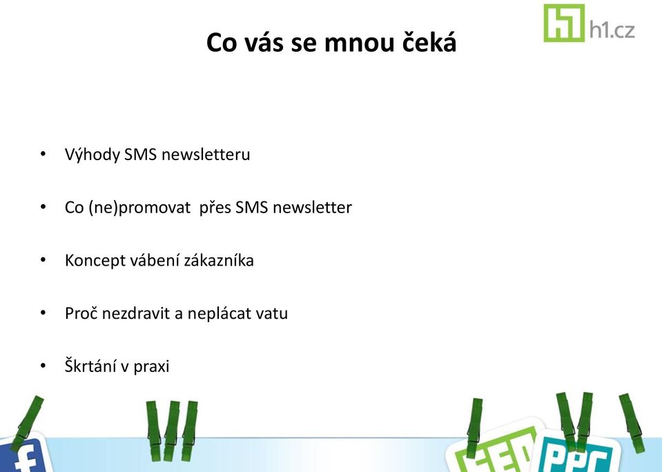 newsletter Koncept vábení zákazníka