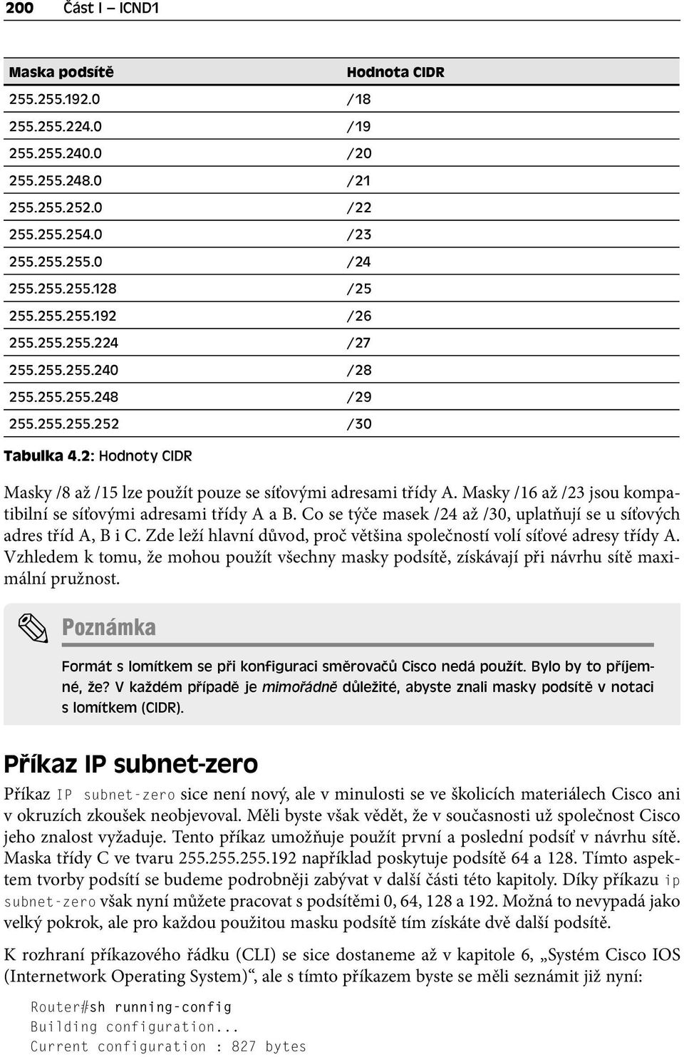 Masky /16 až /23 jsou kompatibilní se síťovými adresami třídy A a B. Co se týče masek /24 až /30, uplatňují se u síťových adres tříd A, B i C.