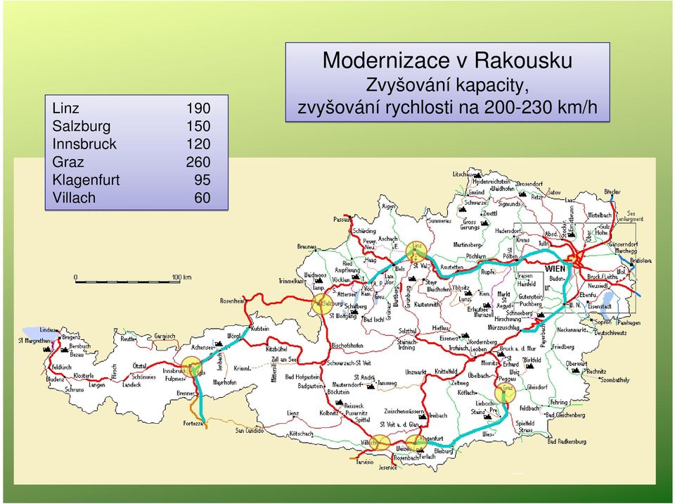 Modernizace v Rakousku Zvyšování