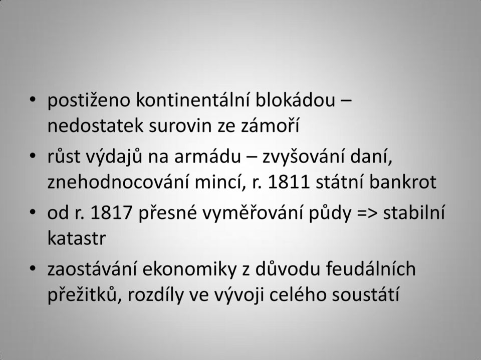 1811 státní bankrot od r.