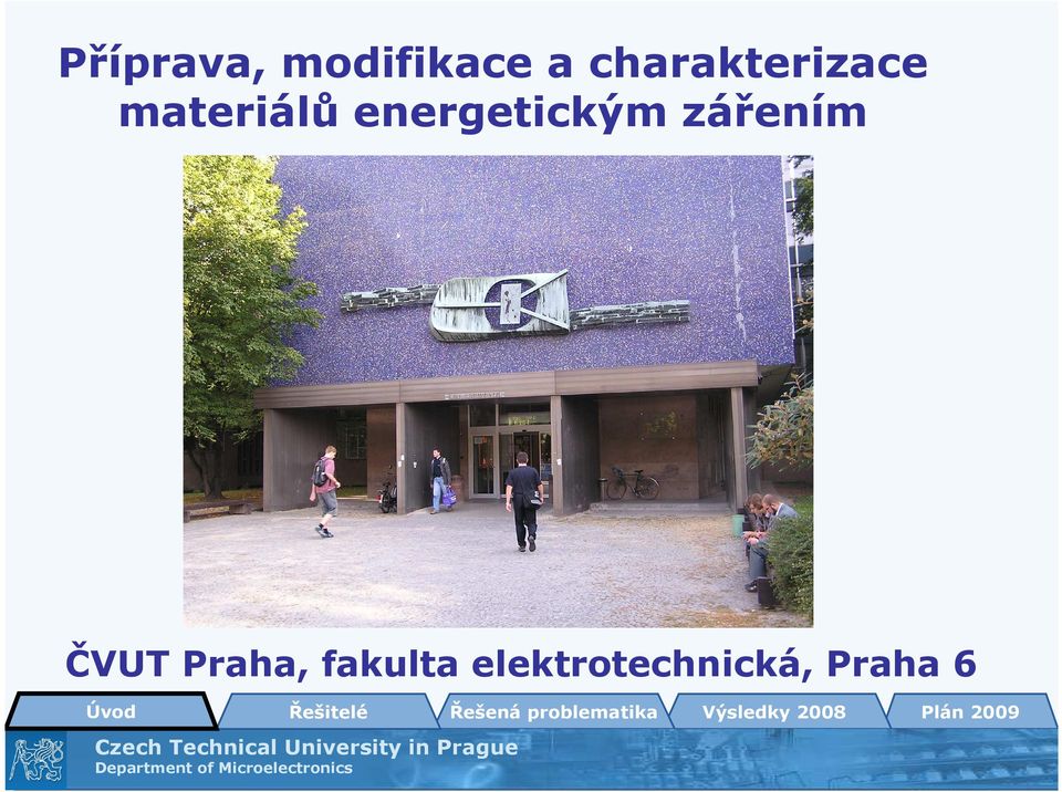 energetickým zářením ČVUT