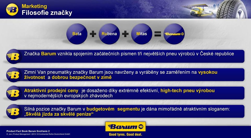 bezpečnost v zimě Atraktivní prodejní ceny je dosaženo díky extrémně efektivní, high-tech pneu výrobou v nejmodernějších