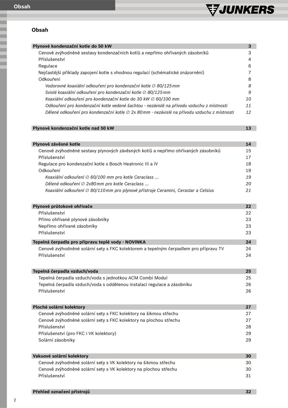 odkouření pro kondenzační kotle do 30 kw 60/100 mm 10 Odkouření pro kondenzační kotle vedené šachtou - nezávislé na přívodu vzduchu z místnosti 11 Dělené odkouření pro kondenzační kotle 2x 80 mm -