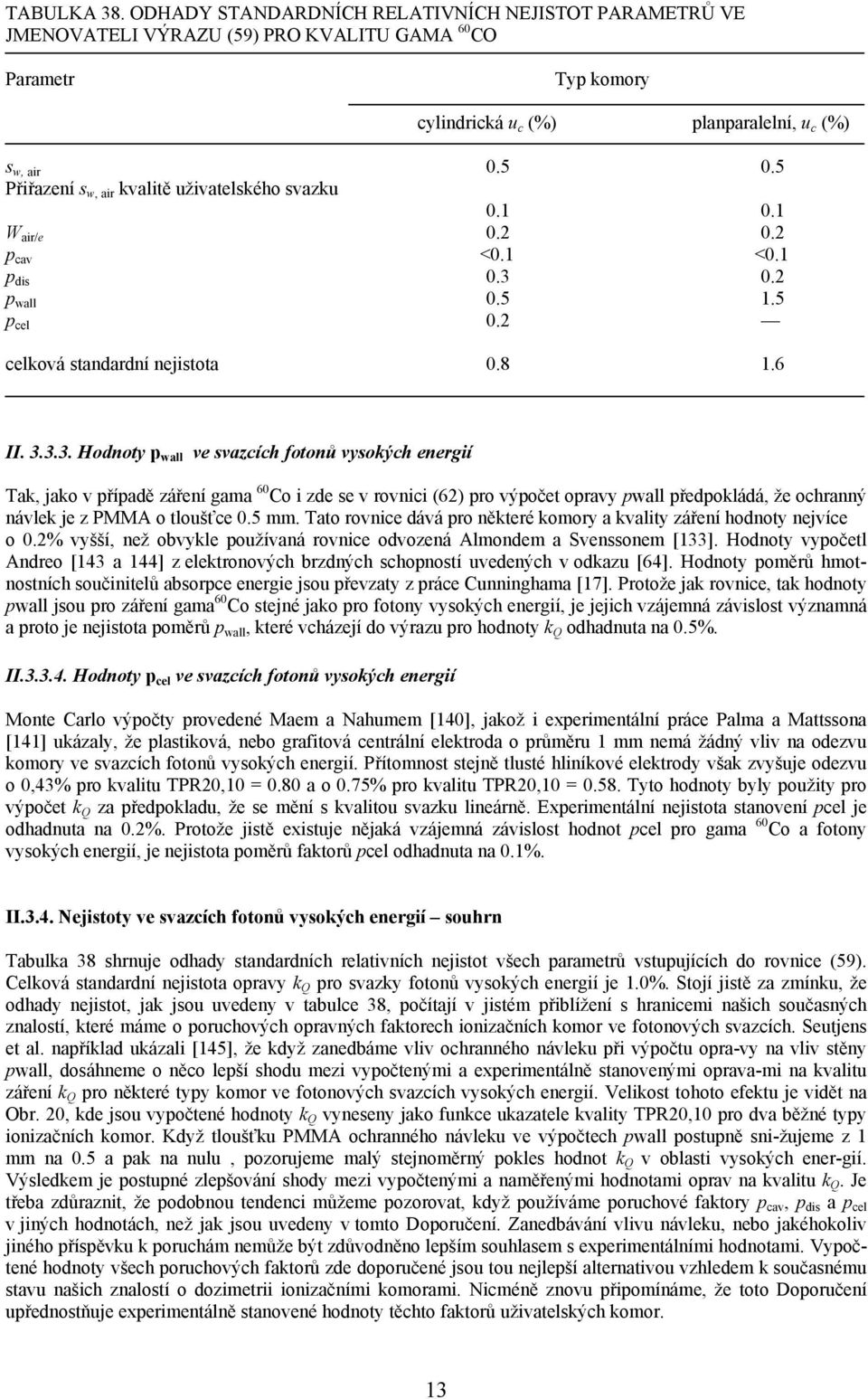0.2 p wall 0.5 1.5 p cel 0.2 celková standardní nejistota 0.8 1.6 II. 3.