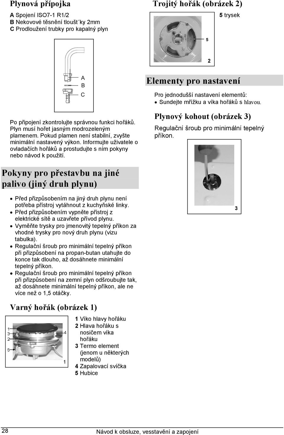 Pokud plamen není stabilní, zvyšte minimální nastavený výkon. Informujte uživatele o ovladačích hořáků a prostudujte s ním pokyny nebo návod k použití.