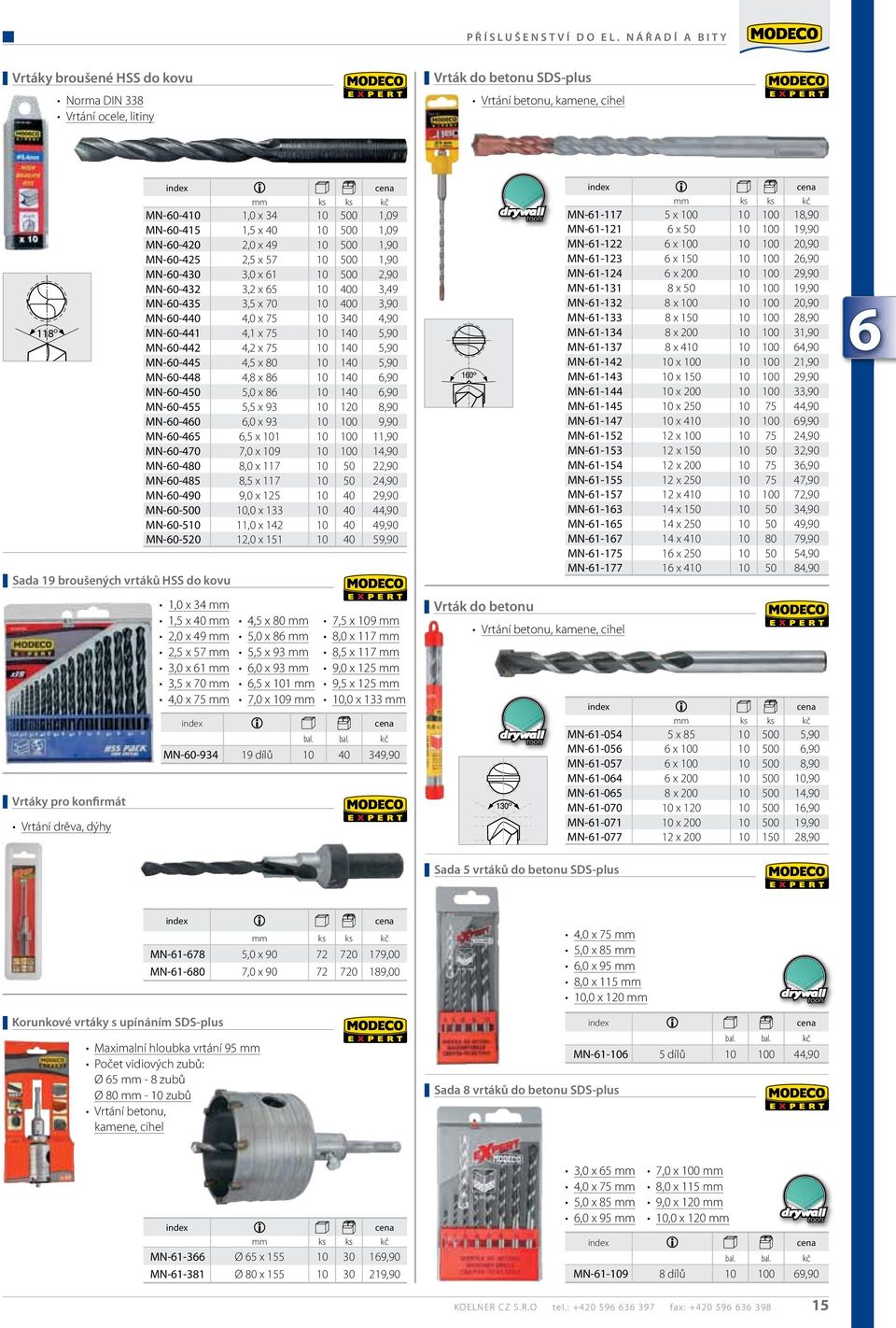 drěva, dýhy MN-60-410 1,0 x 34 10 500 1,09 MN-60-415 1,5 x 40 10 500 1,09 MN-60-420 2,0 x 49 10 500 1,90 MN-60-425 2,5 x 57 10 500 1,90 MN-60-430 3,0 x 61 10 500 2,90 MN-60-432 3,2 x 65 10 400 3,49