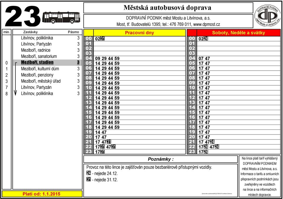 29 44 9 29 44 9 29 44 9 29 44 9 29 44 9 29 44 9 47 47 47 47 DOPRAVNÍ PODNIK