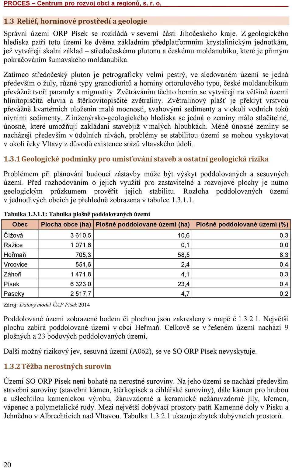 pokračováním šumavského moldanubika.