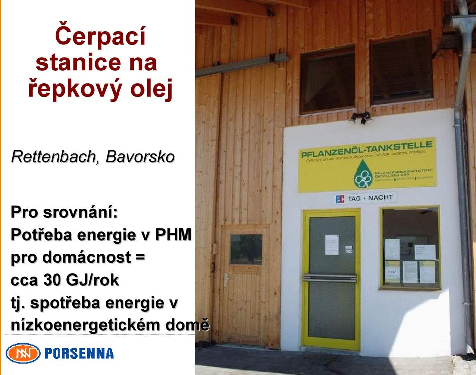 Potřeba energie v PHM pro domácnost = cca