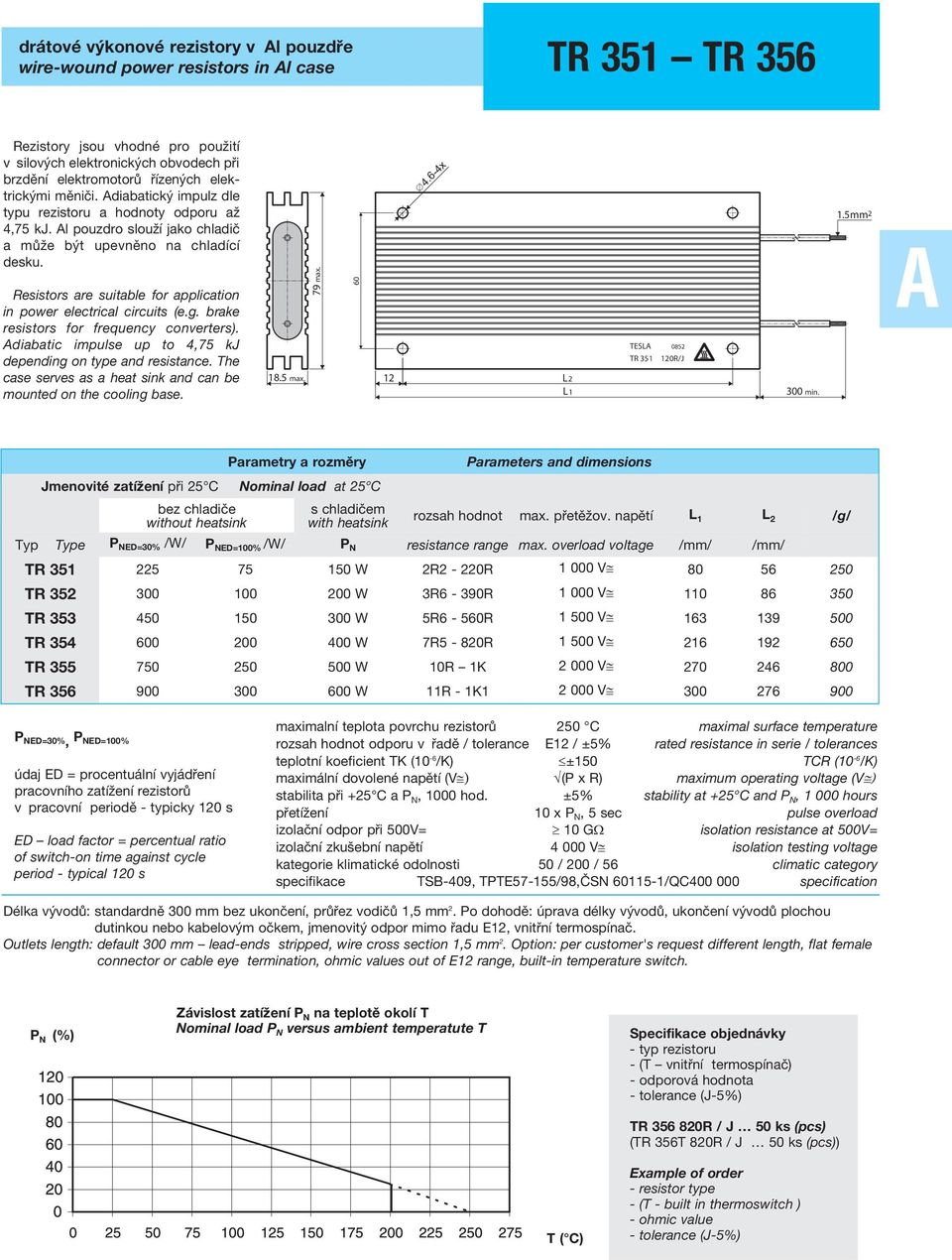 Adiabatic impulse up to 4,75 kj depending on type and resistance. The case serves as a heat sink and can be mounted on the cooling base. 18.5 max. 79 max. 60 12 4.