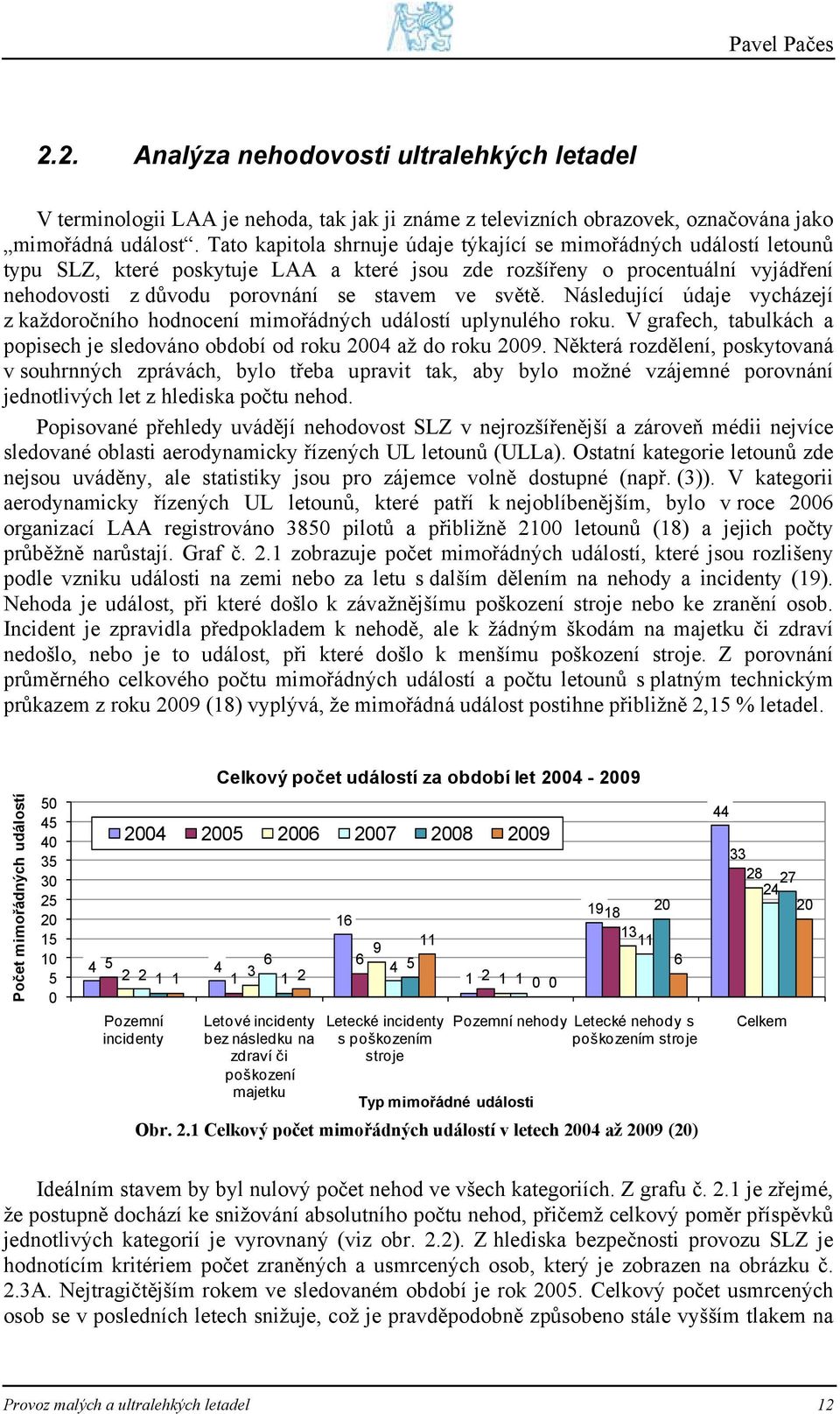 světě. Následující údaje vycházejí z každoročního hodnocení mimořádných událostí uplynulého roku. V grafech, tabulkách a popisech je sledováno období od roku 2004 až do roku 2009.