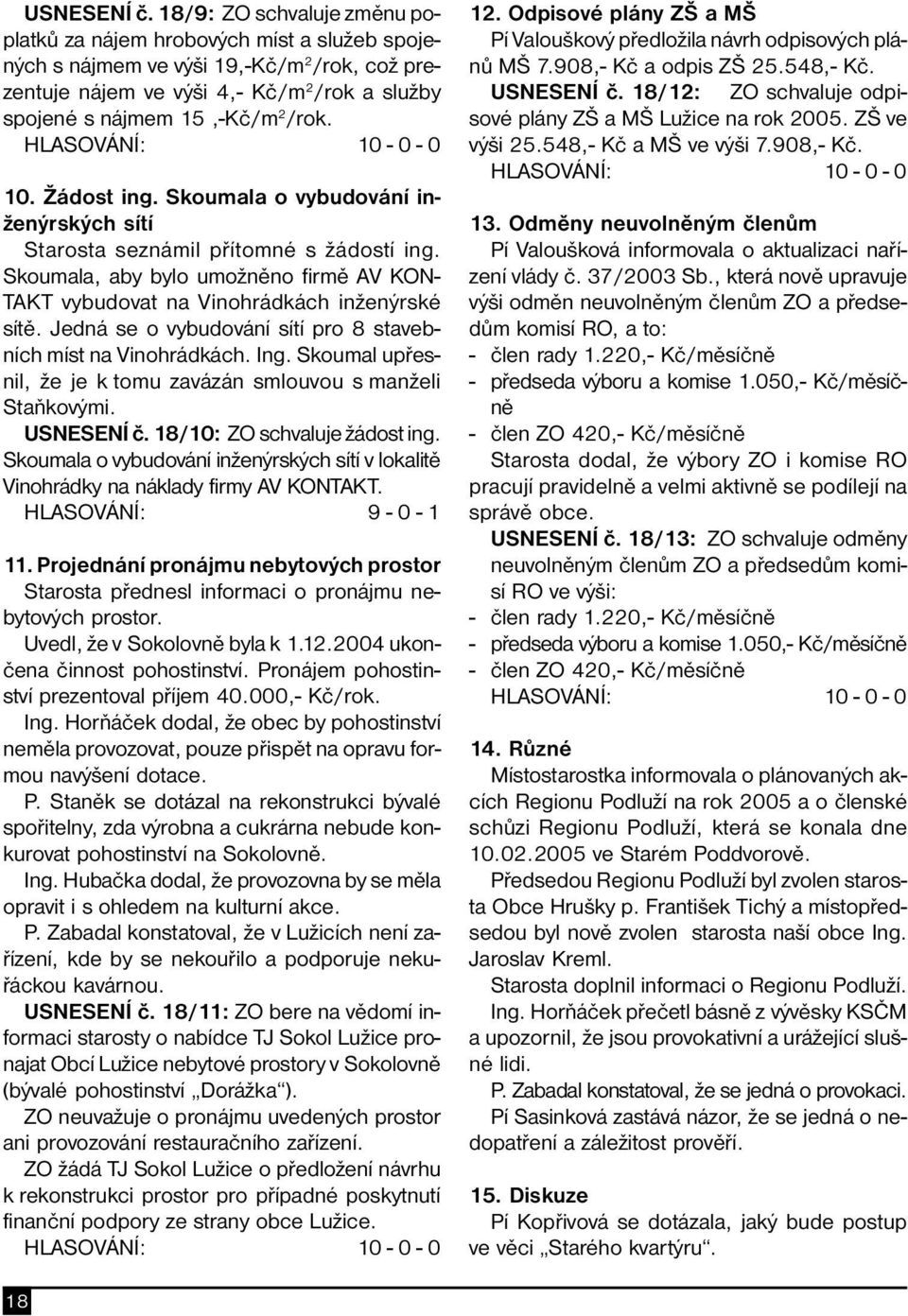 HLASOVÁNÍ: 10-0 - 0 10. Žádost ing. Skoumala o vybudování inženýrských sítí Starosta seznámil přítomné s žádostí ing.