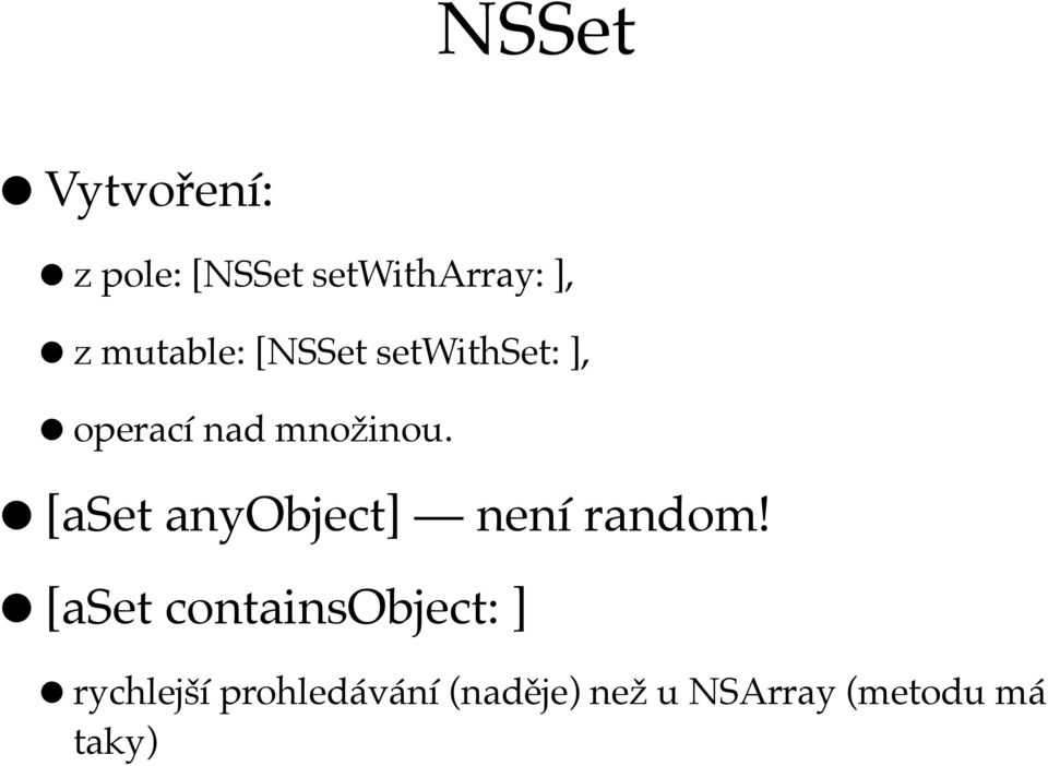 [aset anyobject] není random!