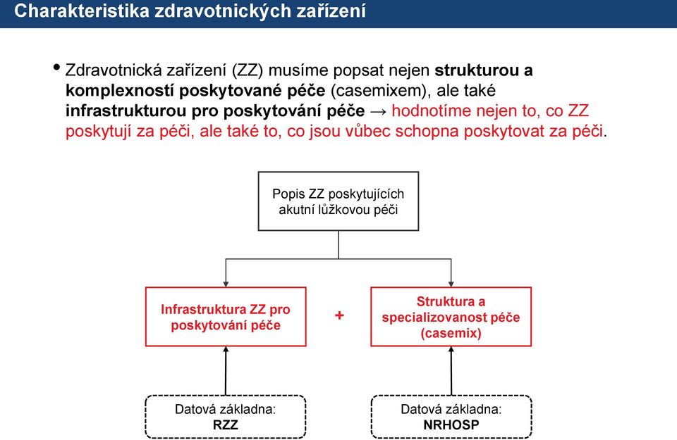 péči, ale také to, co jsou vůbec schopna poskytovat za péči.