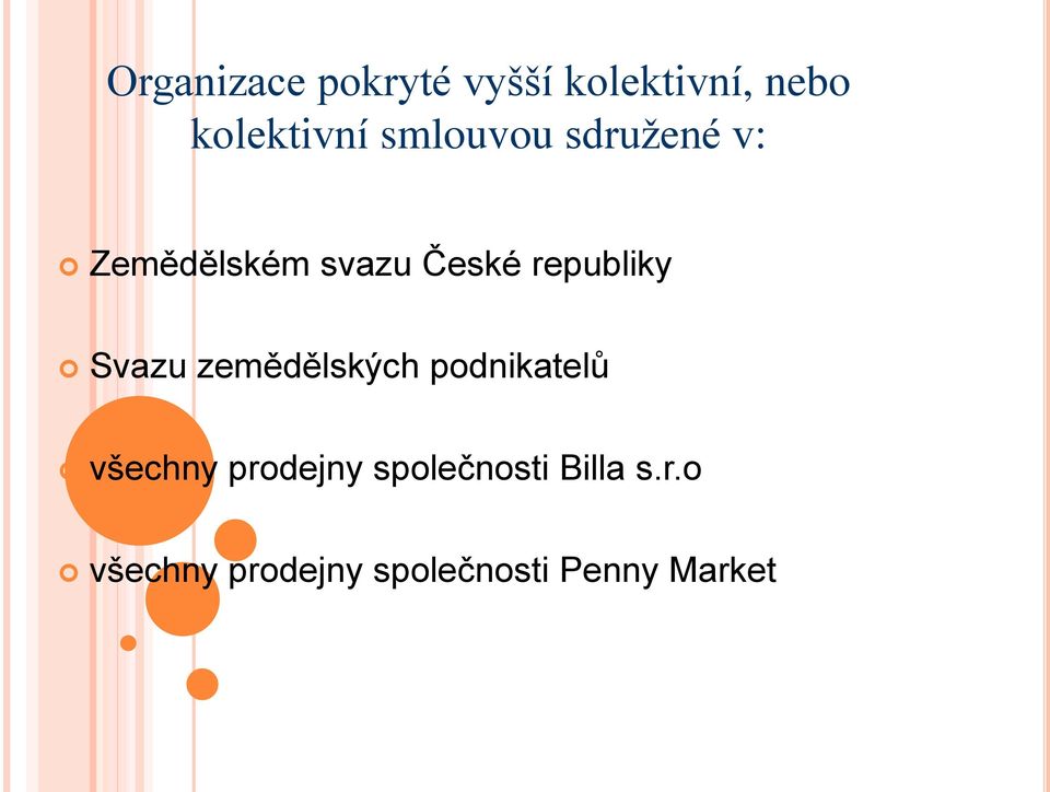 Svazu zemědělských podnikatelů všechny prodejny