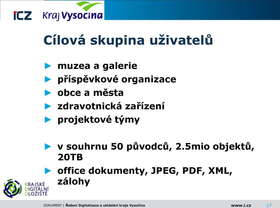 zařízení projektové týmy v souhrnu 50 původců, 2.