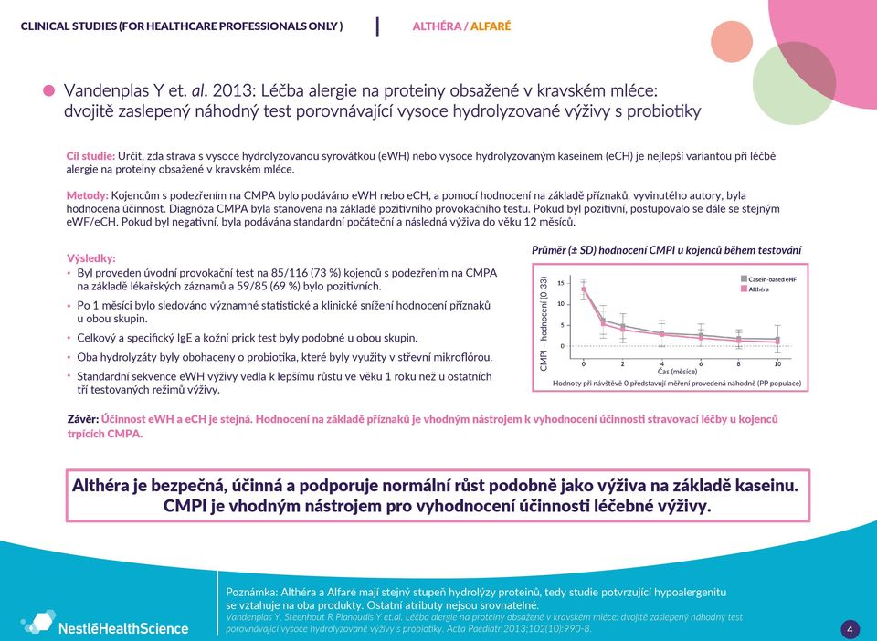 syrovátkou (ewh) nebo vysoce hydrolyzovaným kaseinem (ech) je nejlepší variantou při léčbě alergie na proteiny obsažené v kravském mléce.