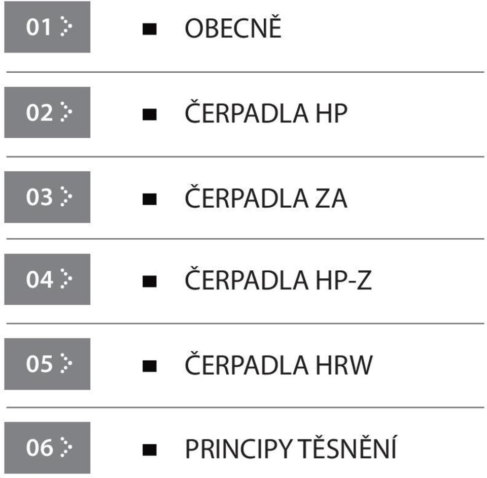 ČERPADLA HP-Z 05