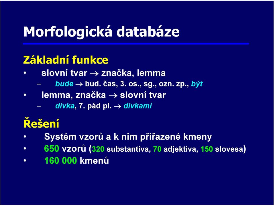 , být lemma, značka slovní tvar dívka, 7. pád pl.