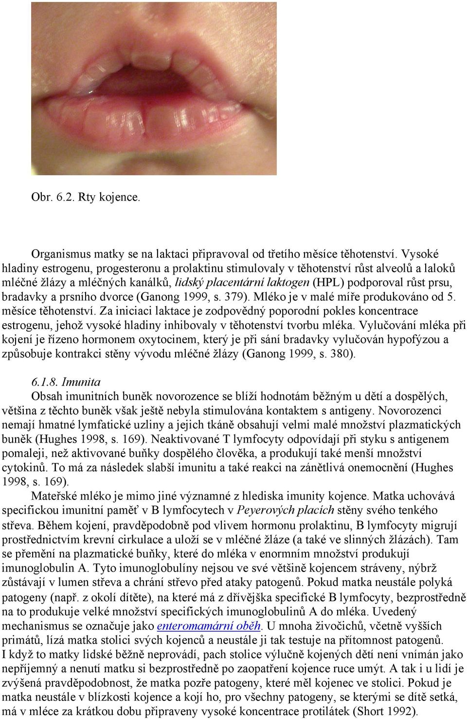 prsního dvorce (Ganong 1999, s. 379). Mléko je v malé míře produkováno od 5. měsíce těhotenství.