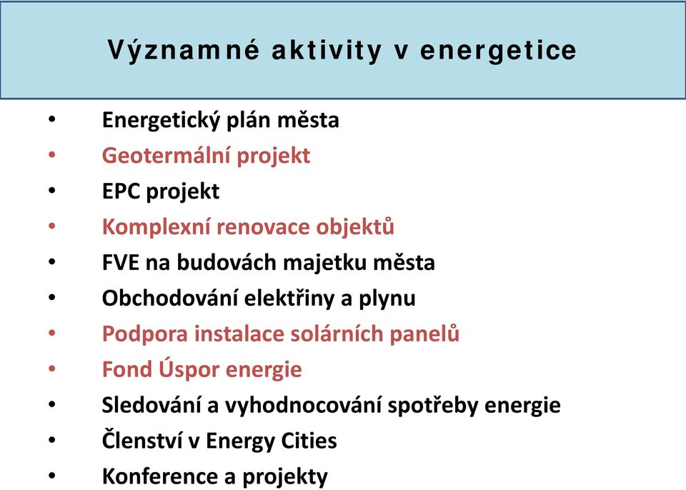 elektřiny a plynu Podpora instalace solárních panelů Fond Úspor energie