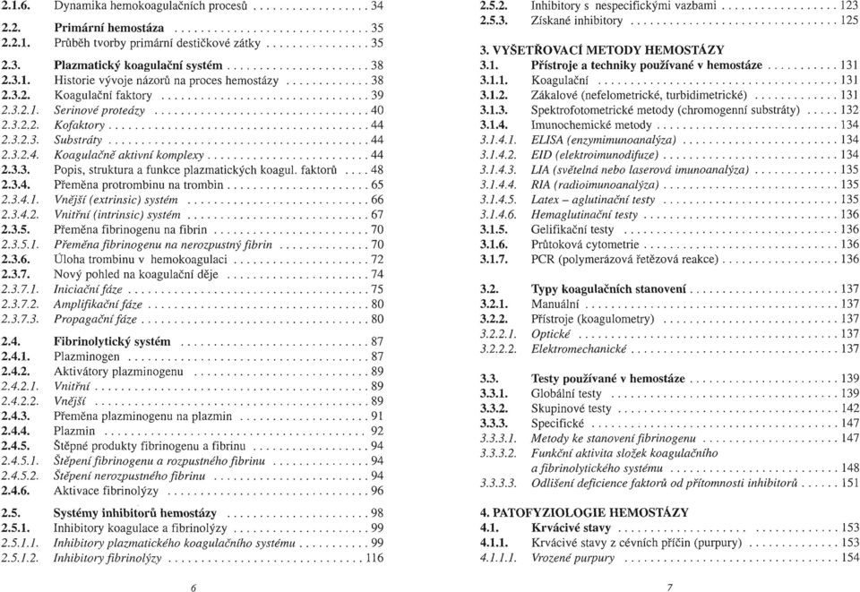 u lační faktory 39 Setino v ě p rotedzy 40 Kofaktory 44 Substráty 44 Koagulačně aktivní komplexy 44 Popis, stru ktura a funkce plazmatických koagu l.