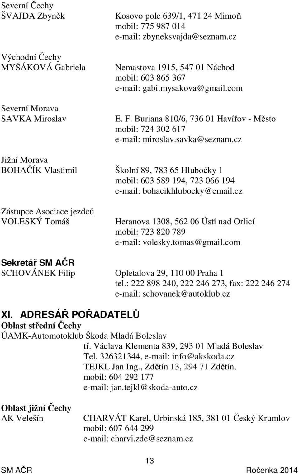 cz Jižní Morava BOHAČÍK Vlastimil Školní 89, 783 65 Hlubočky 1 mobil: 603 589 194, 723 066 194 e-mail: bohacikhlubocky@email.