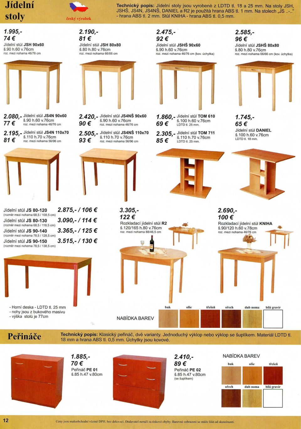 190,- 81 2.475,- 92 Jideini stul JSHS 90x60 s.90 h.60 v76cm roz. mezi nohama 46/76 cm {kov. lichytka) 2.585,- 96 Jideini stul JSHS 80x80 s.80 h.80 v76cm roz. mezi nohama 66/66 cm (kov.