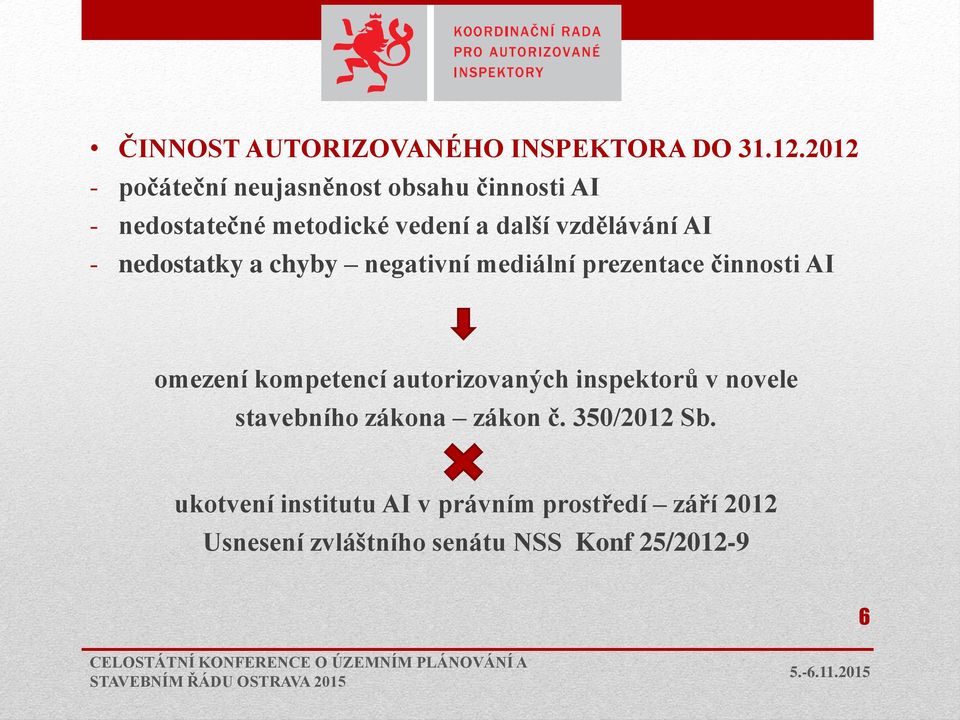 AI - nedostatky a chyby negativní mediální prezentace činnosti AI omezení kompetencí autorizovaných