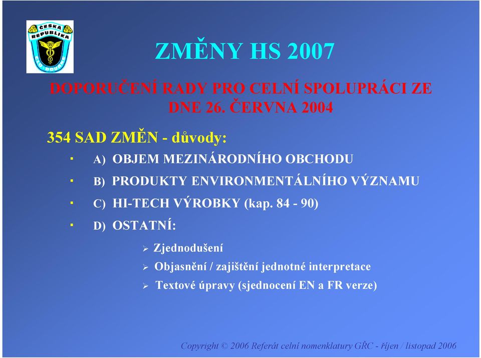 PRODUKTY ENVIRONMENTÁLNÍHO VÝZNAMU C) HI-TECH VÝROBKY (kap.