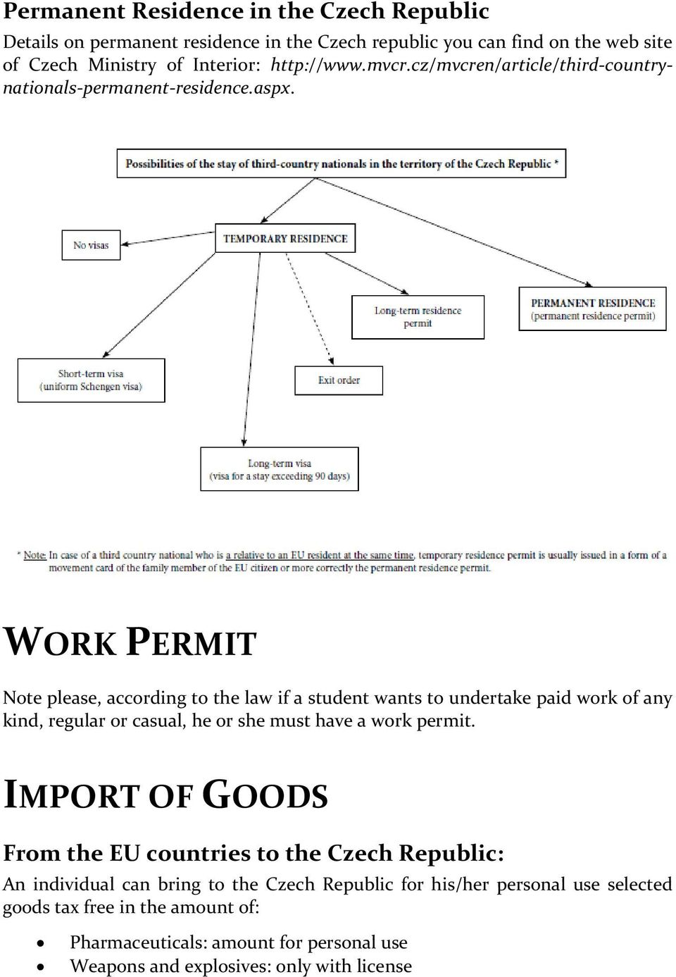 WORK PERMIT Note please, according to the law if a student wants to undertake paid work of any kind, regular or casual, he or she must have a work permit.