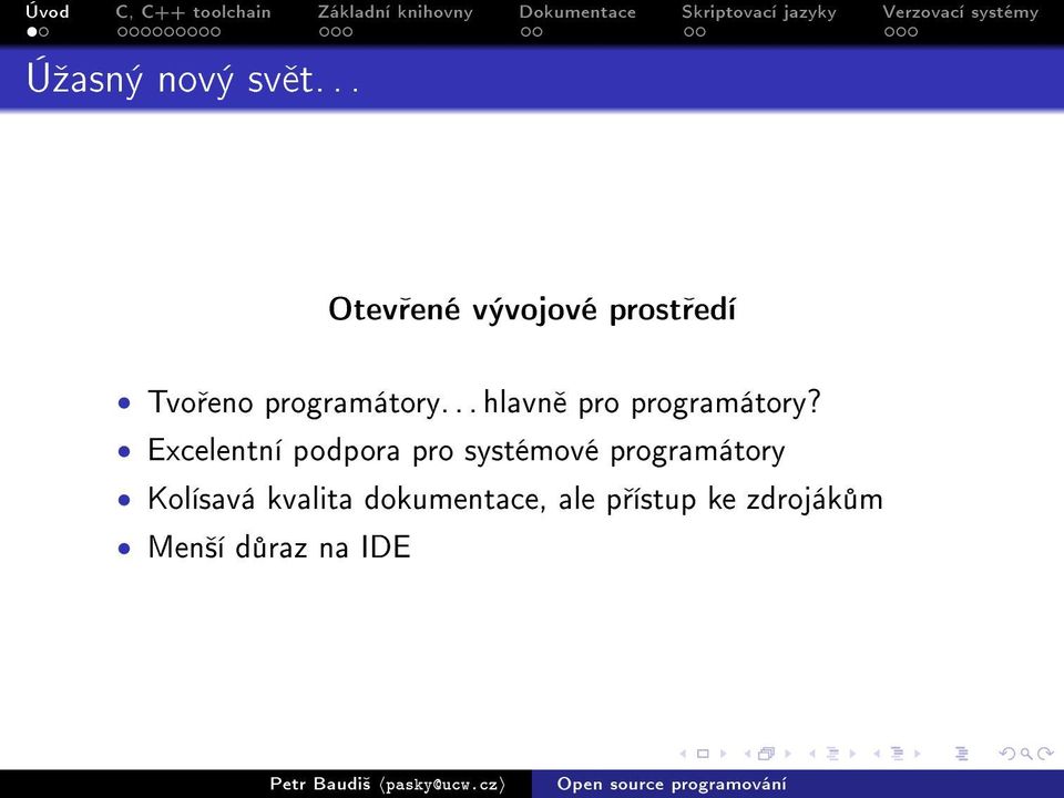 .. hlavn pro programátory?