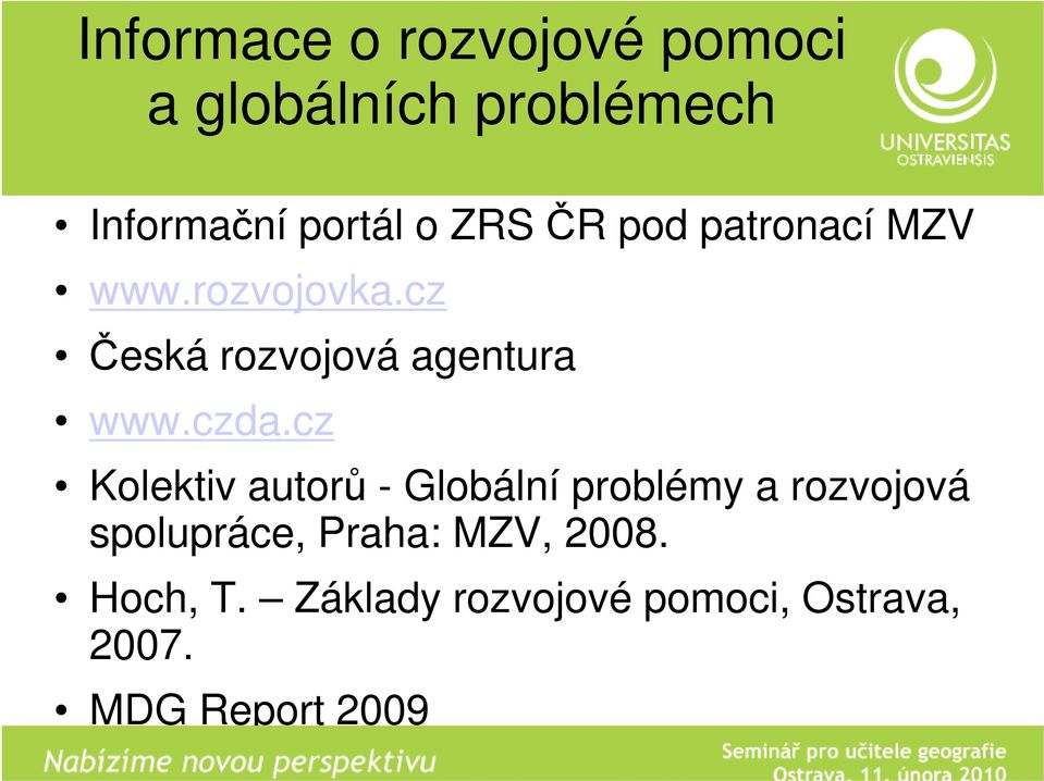 czda.cz Kolektiv autorů - Globální problémy a rozvojová spolupráce,