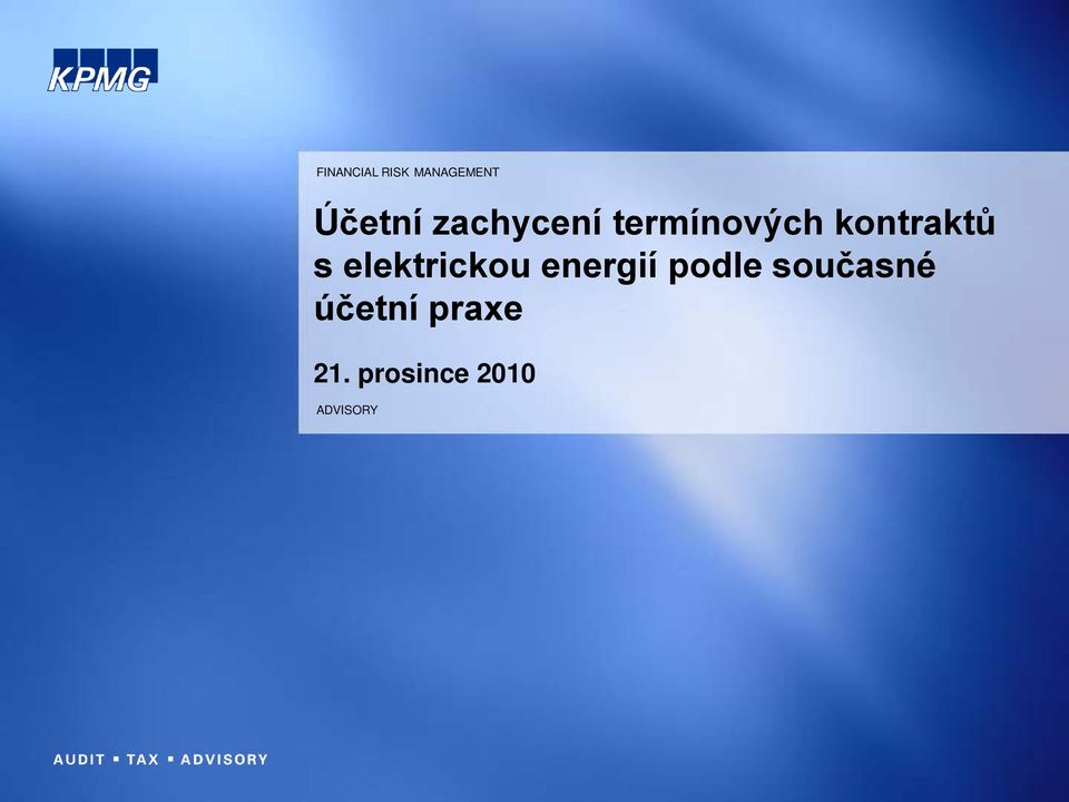 elektrickou energií podle současné