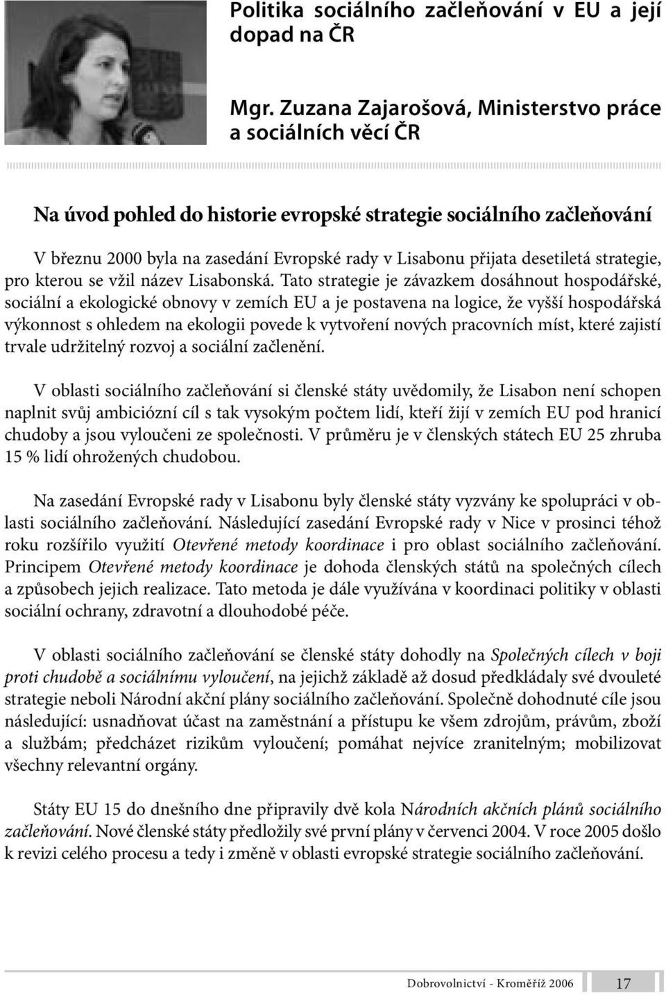 desetiletá strategie, pro kterou se vžil název Lisabonská.